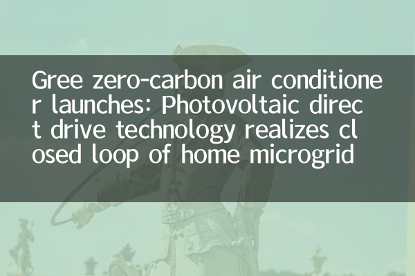 Gree Zero-Carbon एयर कंडीशनर लॉन्च करता है: Photovoltaic डायरेक्ट ड्राइव तकनीक को घर के माइक्रोग्रिड के बंद लूप का एहसास होता है
