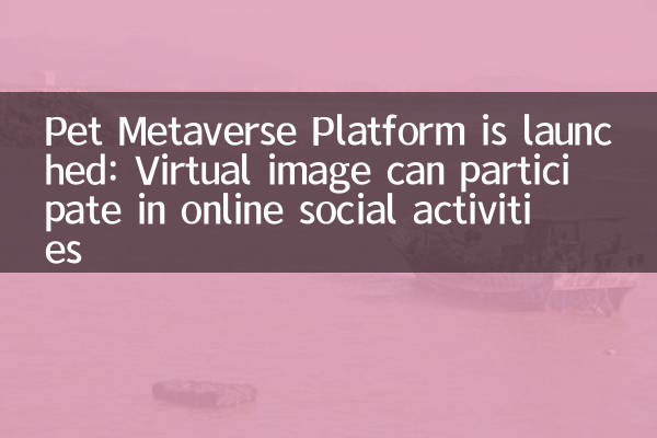 पालतू Metaverse प्लेटफ़ॉर्म लॉन्च किया गया है: वर्चुअल इमेज ऑनलाइन सामाजिक गतिविधियों में भाग ले सकती है